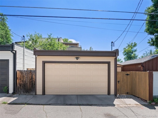 2741 Java Ct, Denver, CO 80211 - detached garage featuring a gate and fence