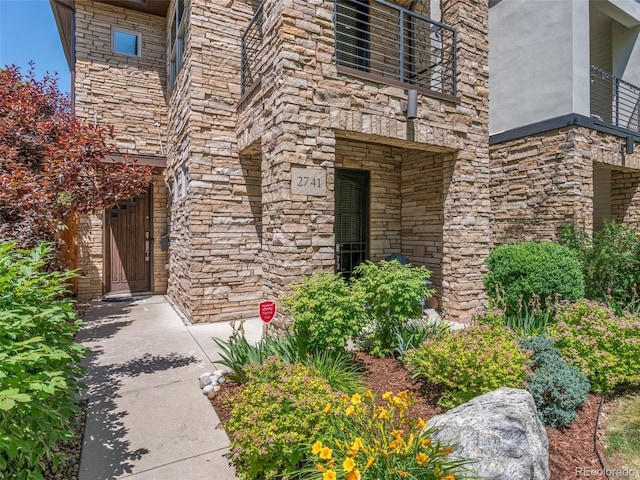 2741 Java Ct, Denver, CO 80211 - property entrance featuring stone siding