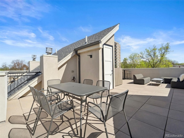 view of patio / terrace featuring outdoor lounge area