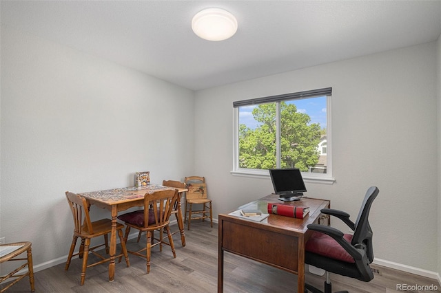 7696 S Hudson Way, Centennial, CO 80122 - office featuring baseboards and light wood-style floors