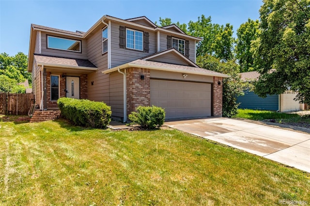1371 W 133rd Way, Denver, CO 80234 - view of front of home with brick siding and concrete driveway