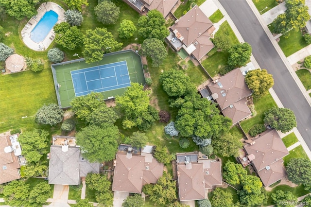 birds eye view of property featuring a residential view