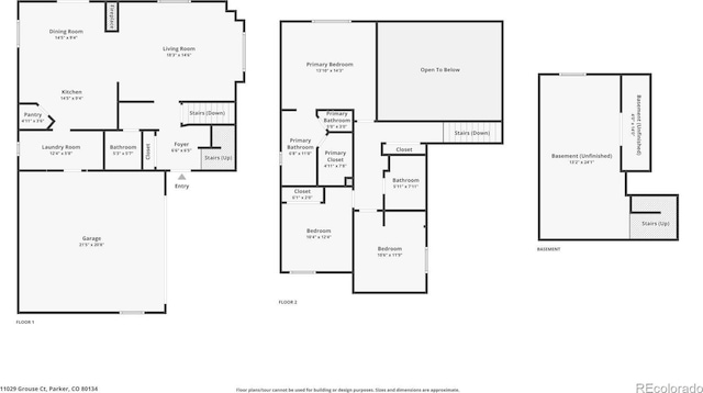 11029 Grouse Ct, Parker, CO 80134 - view of home floor plan