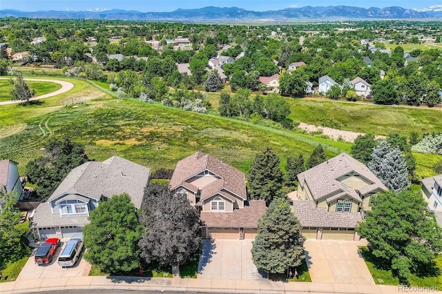 9733 Quay Loop, Broomfield, CO 80021 - aerial perspective of suburban area with a mountain backdrop