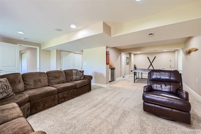 9733 Quay Loop, Broomfield, CO 80021 - living room featuring light carpet and recessed lighting