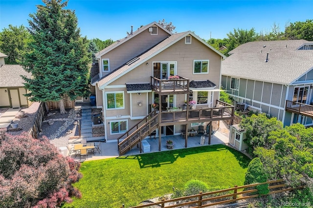 9733 Quay Loop, Broomfield, CO 80021 - back of house featuring a patio area, stairs, and a balcony