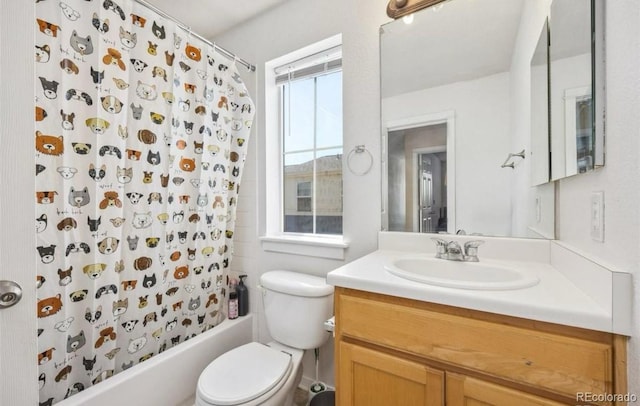 9484 E 108th Ave, Commerce City, CO 80640 - full bathroom with vanity and shower / tub combo with curtain
