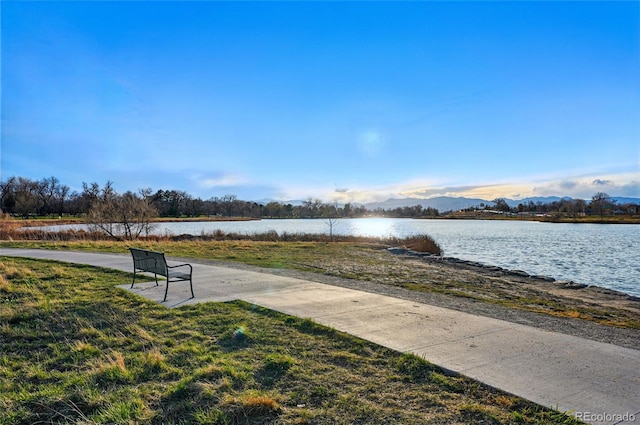 3047 W 47th Ave Unit 112, Denver, CO 80211 - view of grassy yard with a water and mountain view
