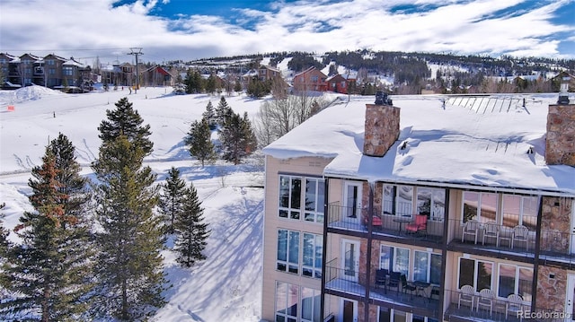 96 Mountainside Unit B-8, Granby, CO 80446 - view of snowy aerial view