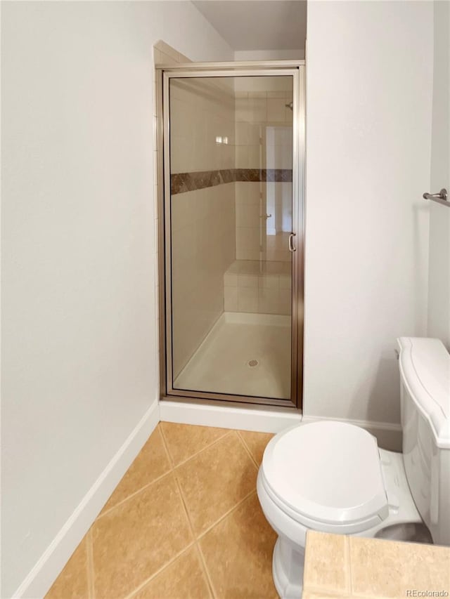 24955 E Roxbury Pl, Aurora, CO 80016 - full bathroom with a shower stall and tile patterned flooring