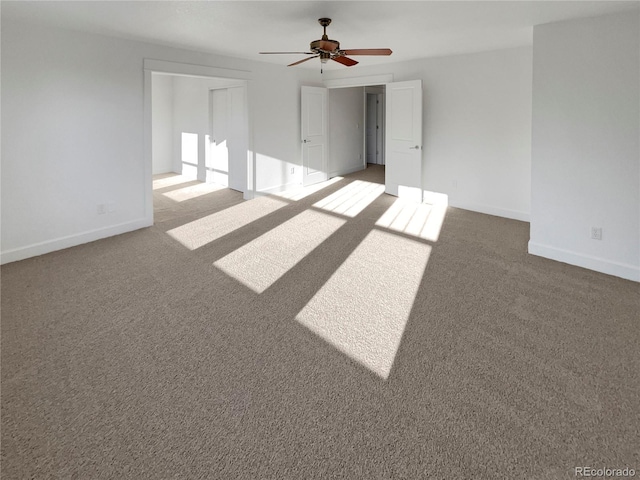 24955 E Roxbury Pl, Aurora, CO 80016 - spare room featuring carpet floors and a ceiling fan