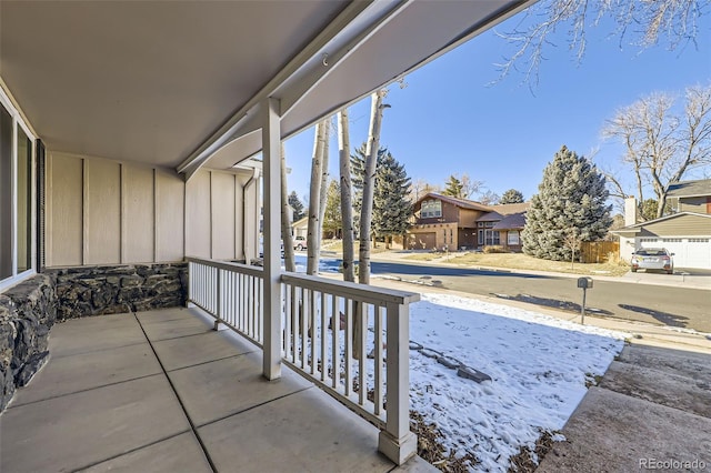 view of patio / terrace featuring covered porch