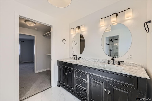 bathroom with vanity