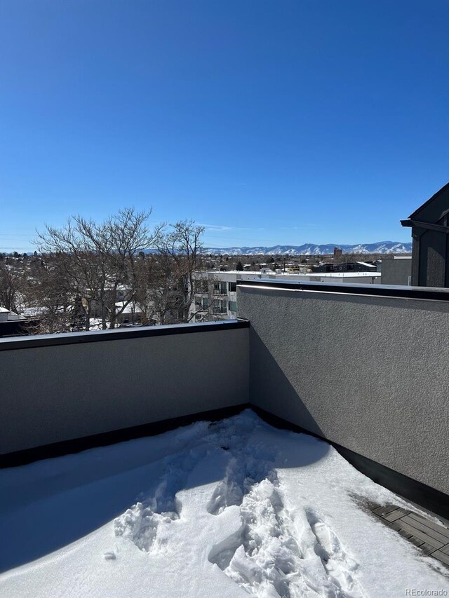 1284 Osceola St, Denver, CO 80204 - view of snow covered back of property