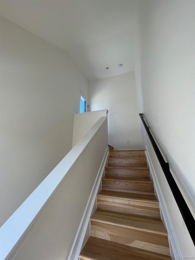 1284 Osceola St, Denver, CO 80204 - stairs with wood finished floors
