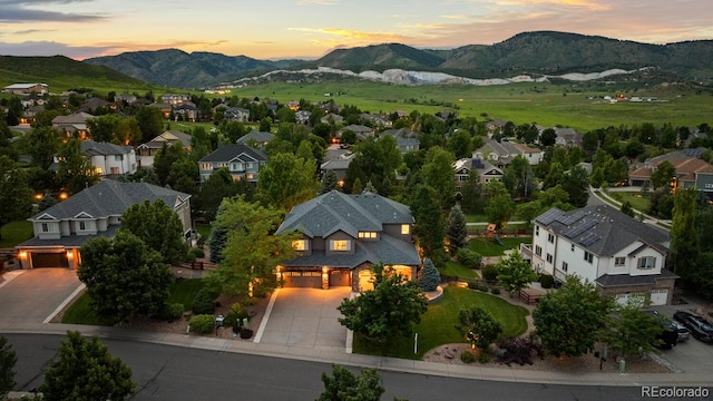 5322 Devils Head Cir, Golden, CO 80403 - aerial perspective of suburban area with a mountainous background