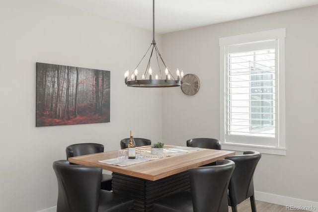 400 Baker Dr Unit Te103, Winter Park, CO 80482 - dining room with a chandelier and wood finished floors