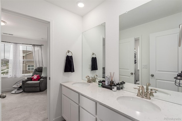 17471 Gandy Dancer Ln, Parker, CO 80134 - full bath featuring double vanity and toilet