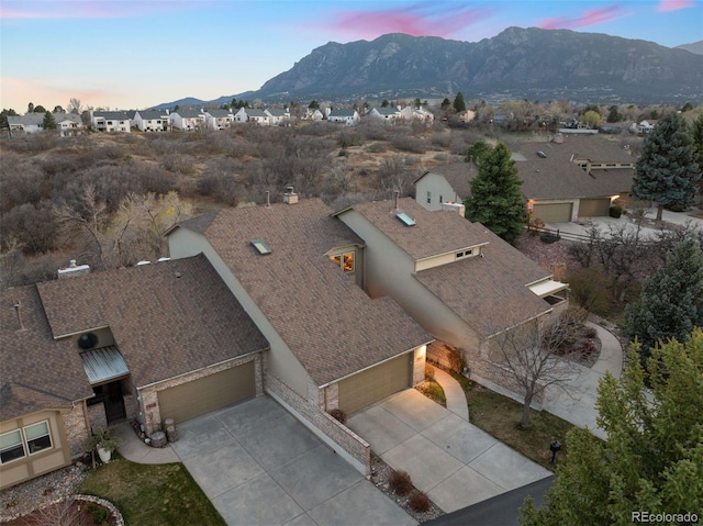 2854 Tenderfoot Hill St, Colorado Springs, CO 80906 - aerial view with a residential view and a mountain view
