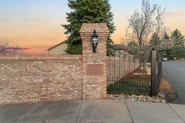 2854 Tenderfoot Hill St, Colorado Springs, CO 80906 - view of gate with a fenced front yard