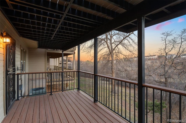 2854 Tenderfoot Hill St, Colorado Springs, CO 80906 - view of deck at dusk