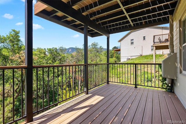 2854 Tenderfoot Hill St, Colorado Springs, CO 80906 - view of wooden terrace