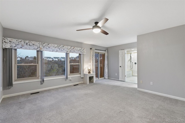 2854 Tenderfoot Hill St, Colorado Springs, CO 80906 - unfurnished bedroom featuring visible vents, baseboards, ensuite bathroom, and carpet floors