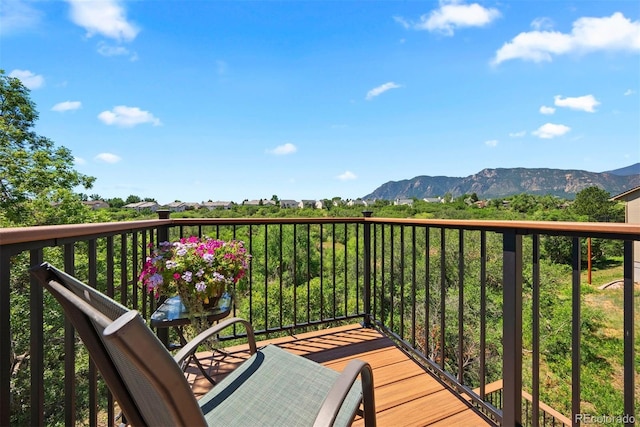 2854 Tenderfoot Hill St, Colorado Springs, CO 80906 - balcony featuring a mountain view