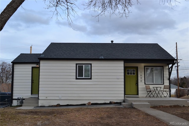 view of bungalow