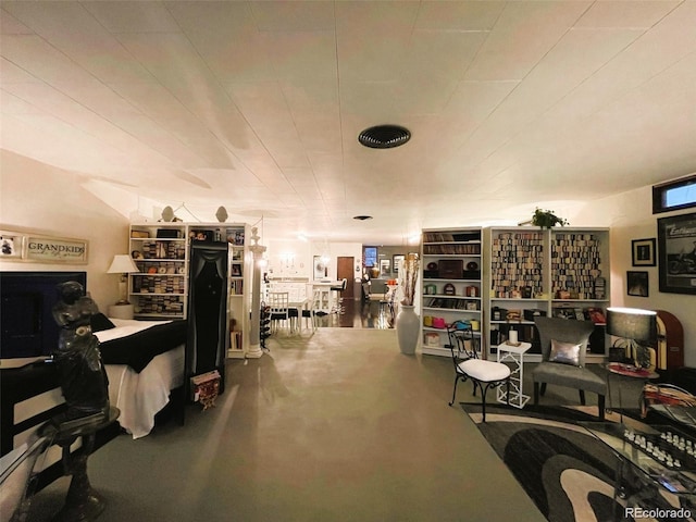miscellaneous room featuring finished concrete floors