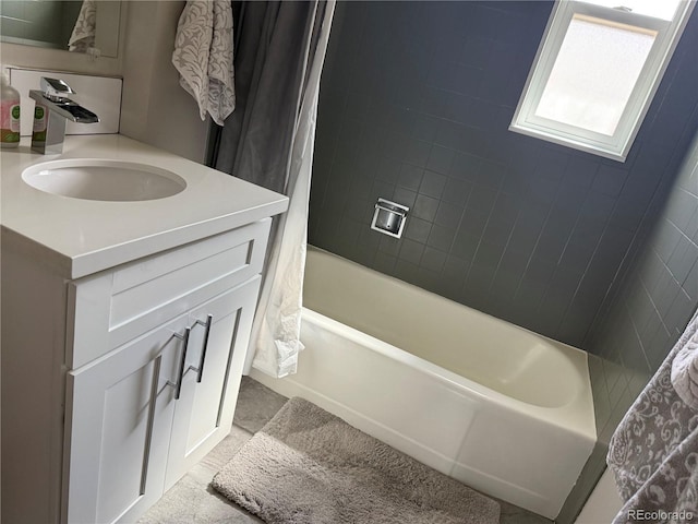 2200 S Cherry St Unit 2216, Denver, CO 80222 - bathroom with vanity and shower / bath combination with curtain