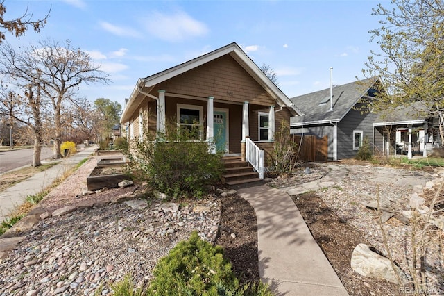 702 E Platte Ave, Colorado Springs, CO 80903 - bungalow-style home featuring covered porch