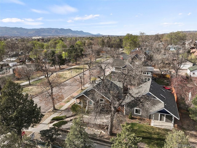 702 E Platte Ave, Colorado Springs, CO 80903 - aerial perspective of suburban area with a mountainous background