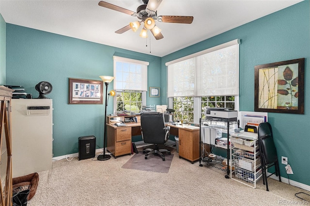 11422 W Cooper Ave, Littleton, CO 80127 - carpeted office space featuring a ceiling fan and baseboards