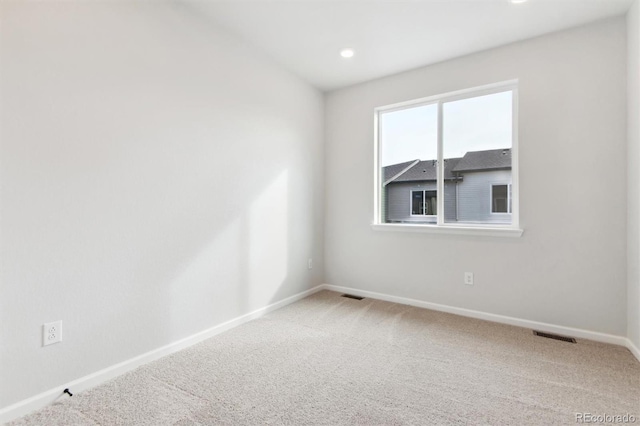 view of carpeted empty room