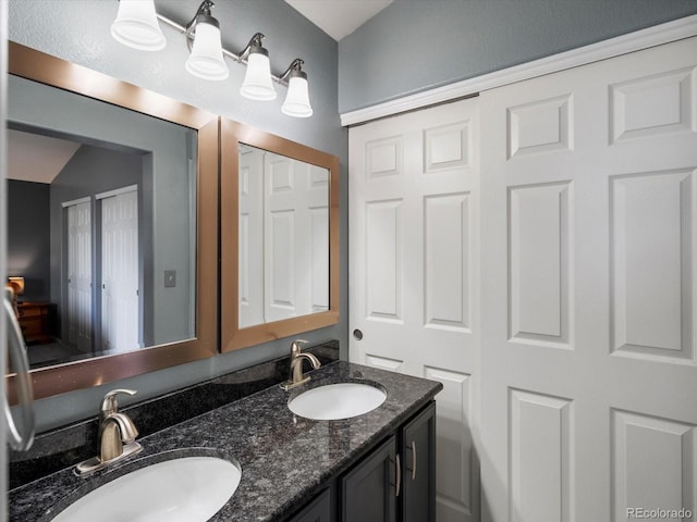 full bath featuring double vanity