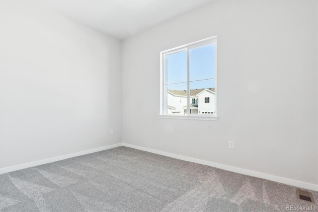 view of carpeted empty room