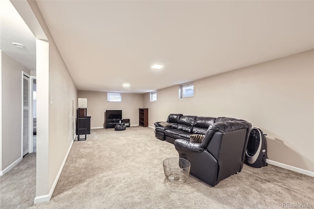 2982 S Vrain St, Denver, CO 80236 - living area featuring light colored carpet and baseboards