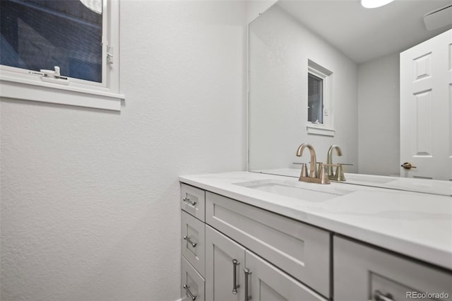 bathroom featuring vanity