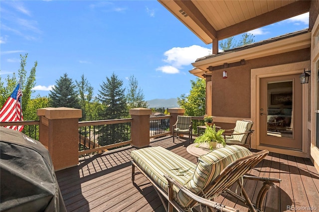 12477 Creekhurst Dr, Colorado Springs, CO 80921 - view of wooden deck