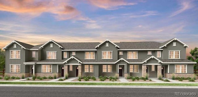 view of front of property with stone siding