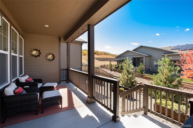 view of balcony