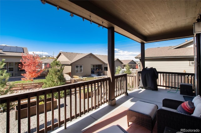 balcony with grilling area