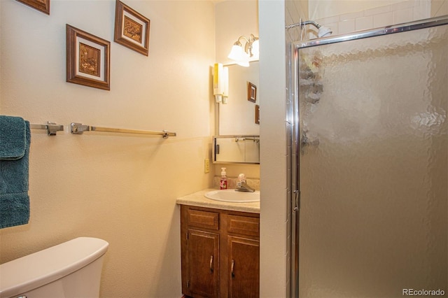 324 W Main St, Frisco, CO 80443 - full bathroom with toilet, vanity, and a stall shower
