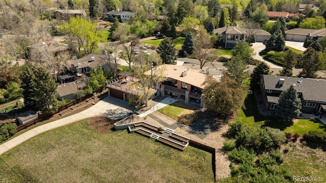 aerial perspective of suburban area