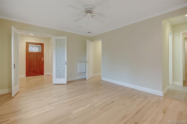 1275 Fairfax St, Denver, CO 80220 - unfurnished room featuring ceiling fan and light wood-style flooring