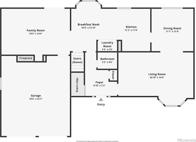 1409 S Moline St, Aurora, CO 80012 - home floor plan