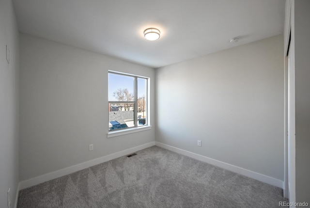 view of carpeted empty room