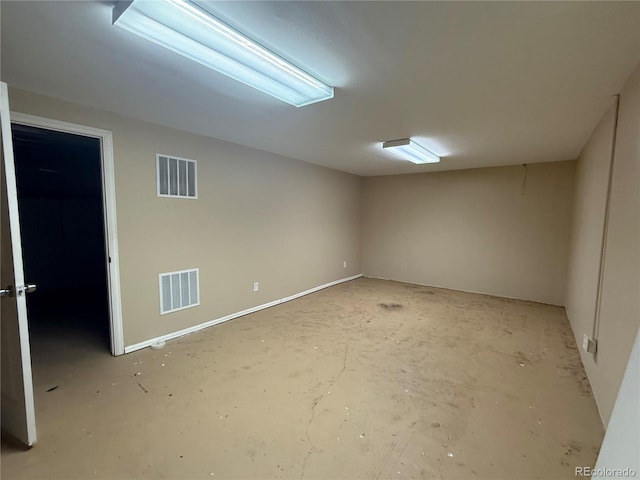 view of basement