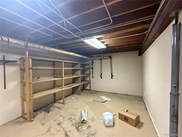 view of basement